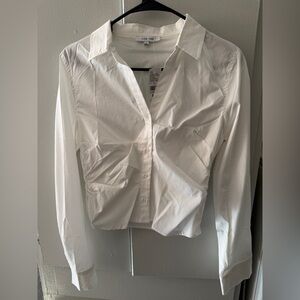 Love Tree Classic White Blouse